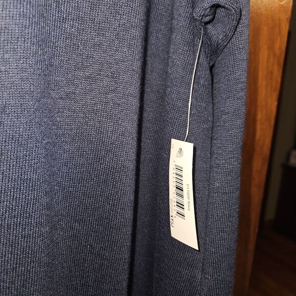 Amazon Essentials Women's Navy 1x Lightweight Duster Length Cardigan Sweater - Picture 4 of 5